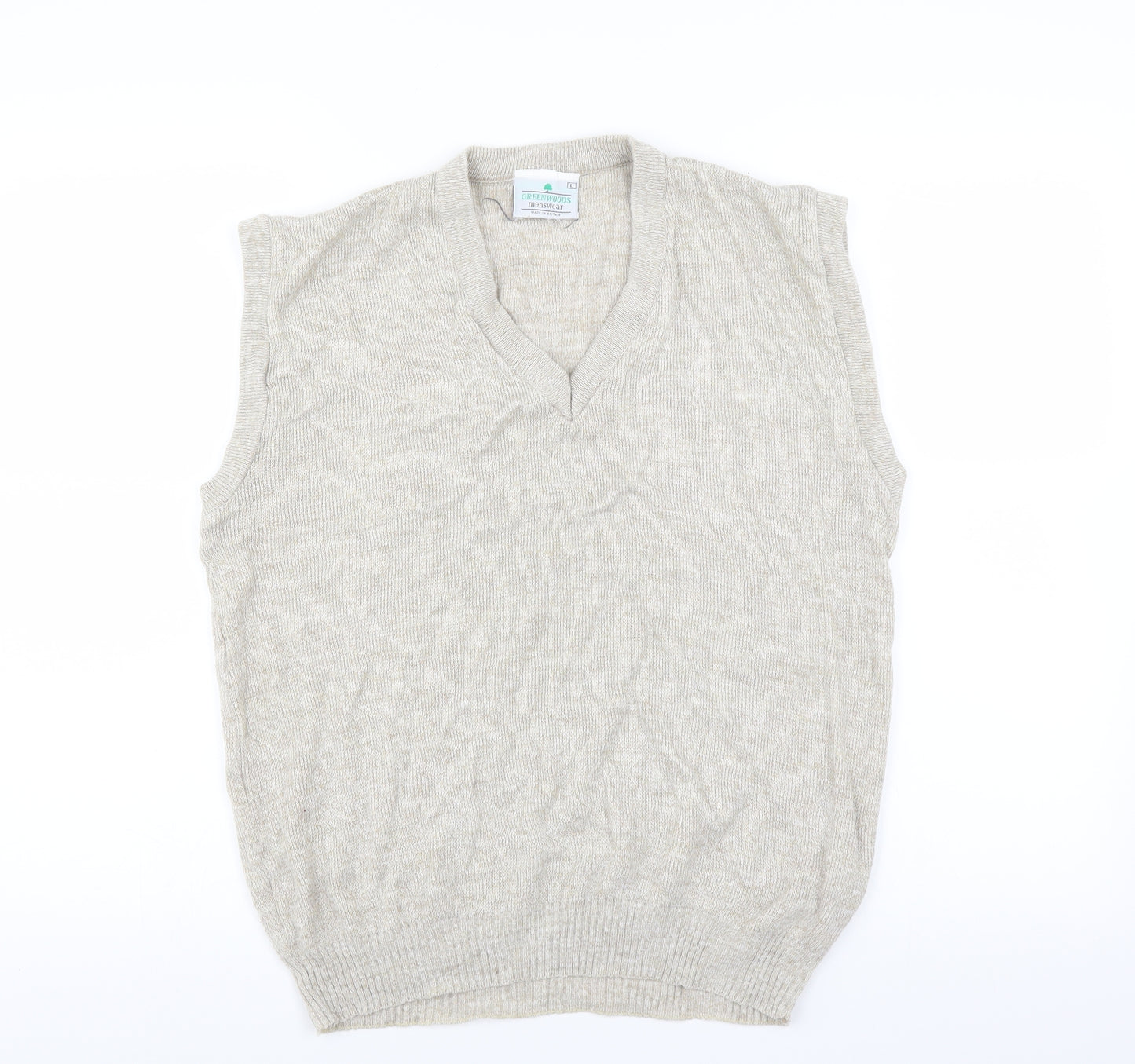 Greenwoods Mens Beige   Pullover Jumper Size L