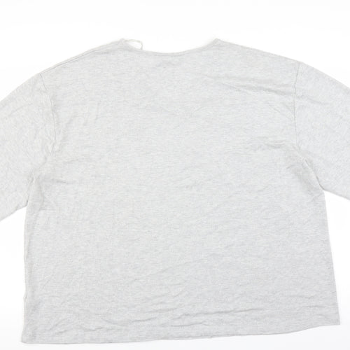 Marks and Spencer Womens Grey   Pullover Jumper Size 24  - silver glitter