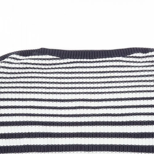 Marks and Spencer Womens Blue Striped  Pullover Jumper Size M