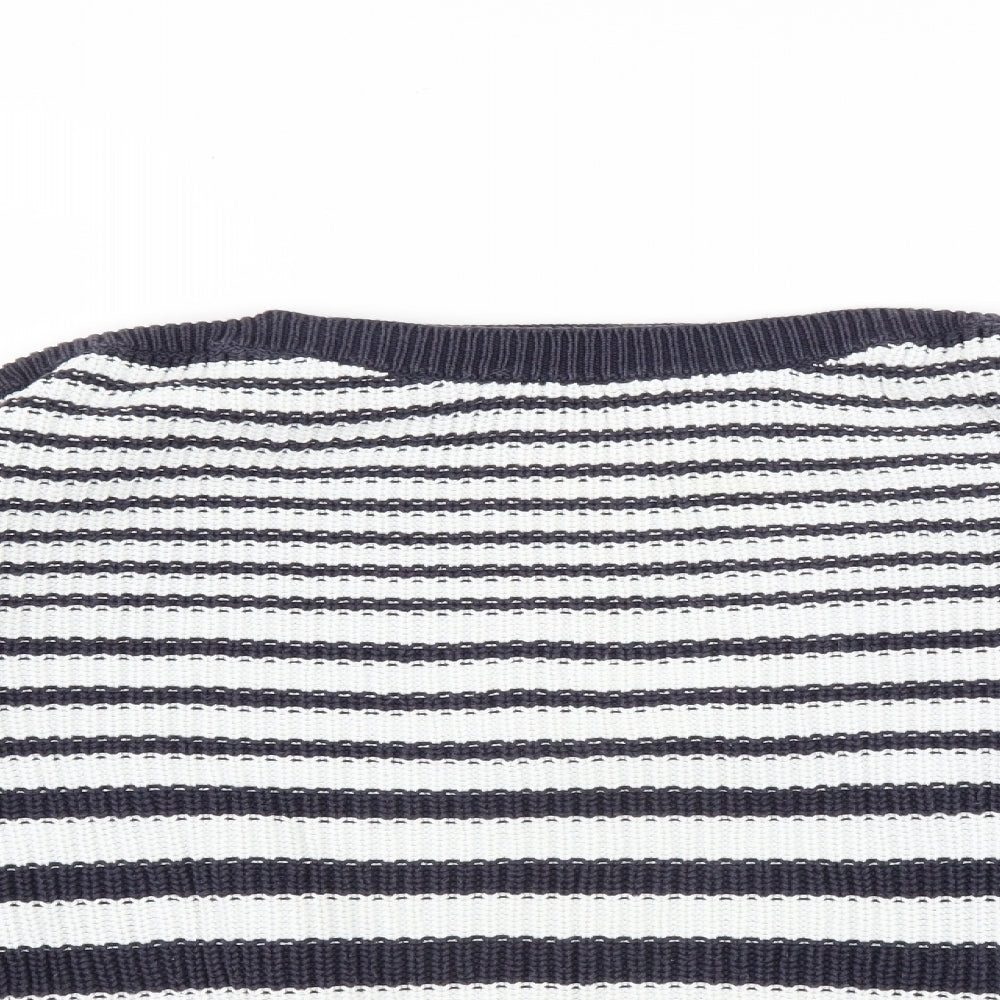 Marks and Spencer Womens Blue Striped  Pullover Jumper Size M