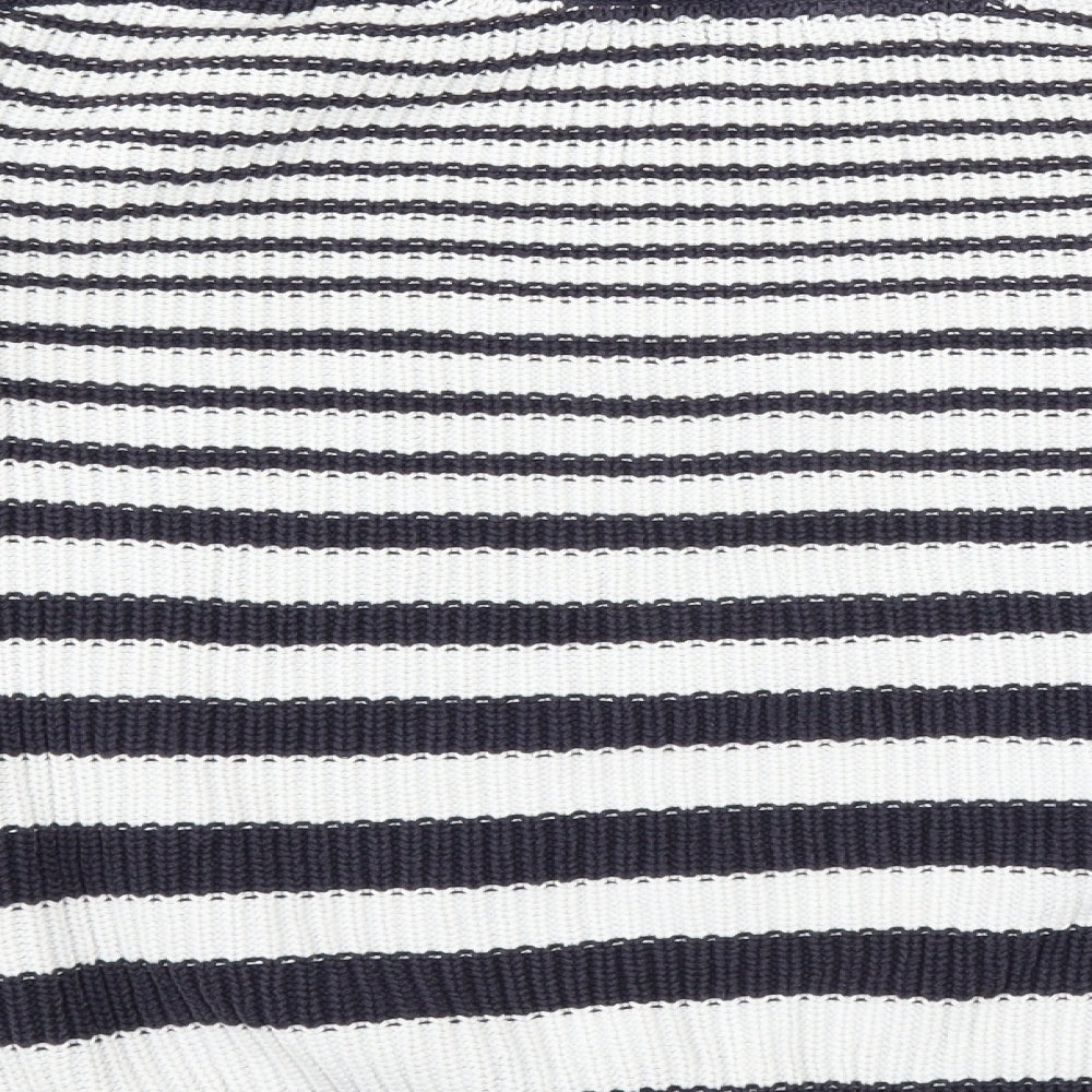 Marks and Spencer Womens Blue Striped  Pullover Jumper Size M