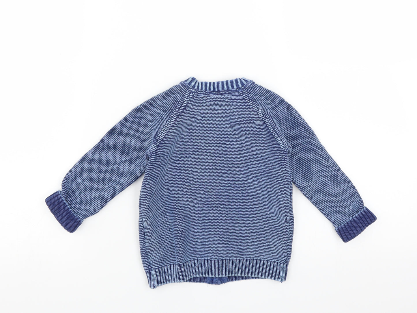 F&F Boys Blue   Cardigan Jumper Size 12-18 Months