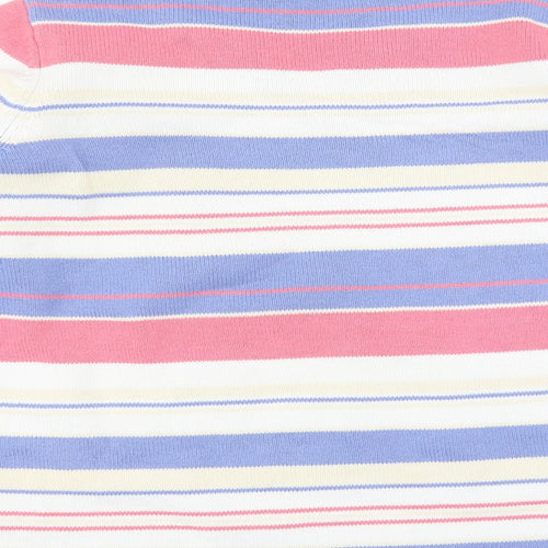 EWM Womens Blue Striped  Pullover Jumper Size M