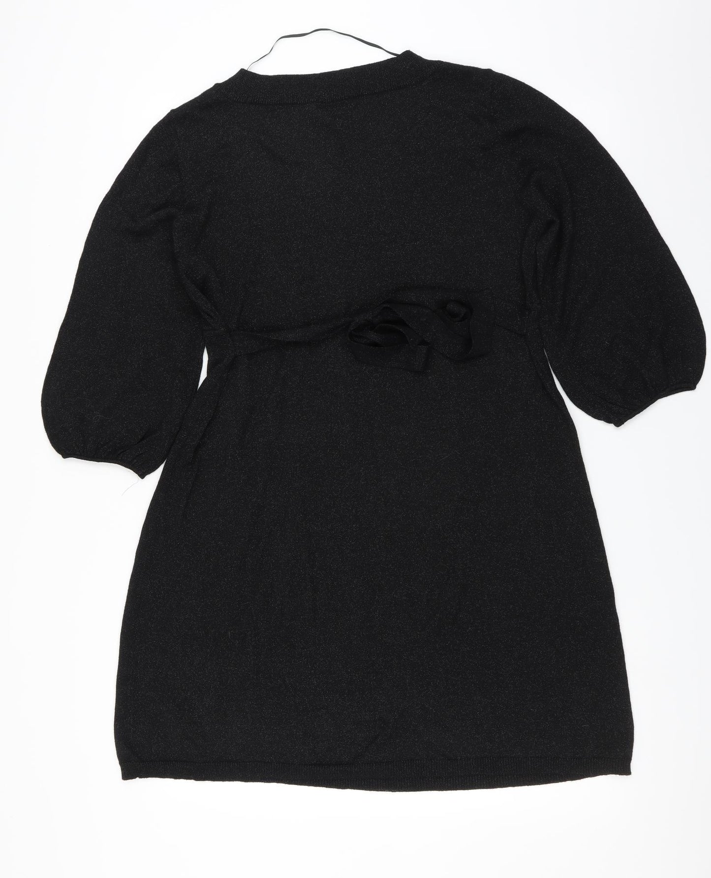 F&F Womens Black   Jumper Dress  Size 16  - glittery