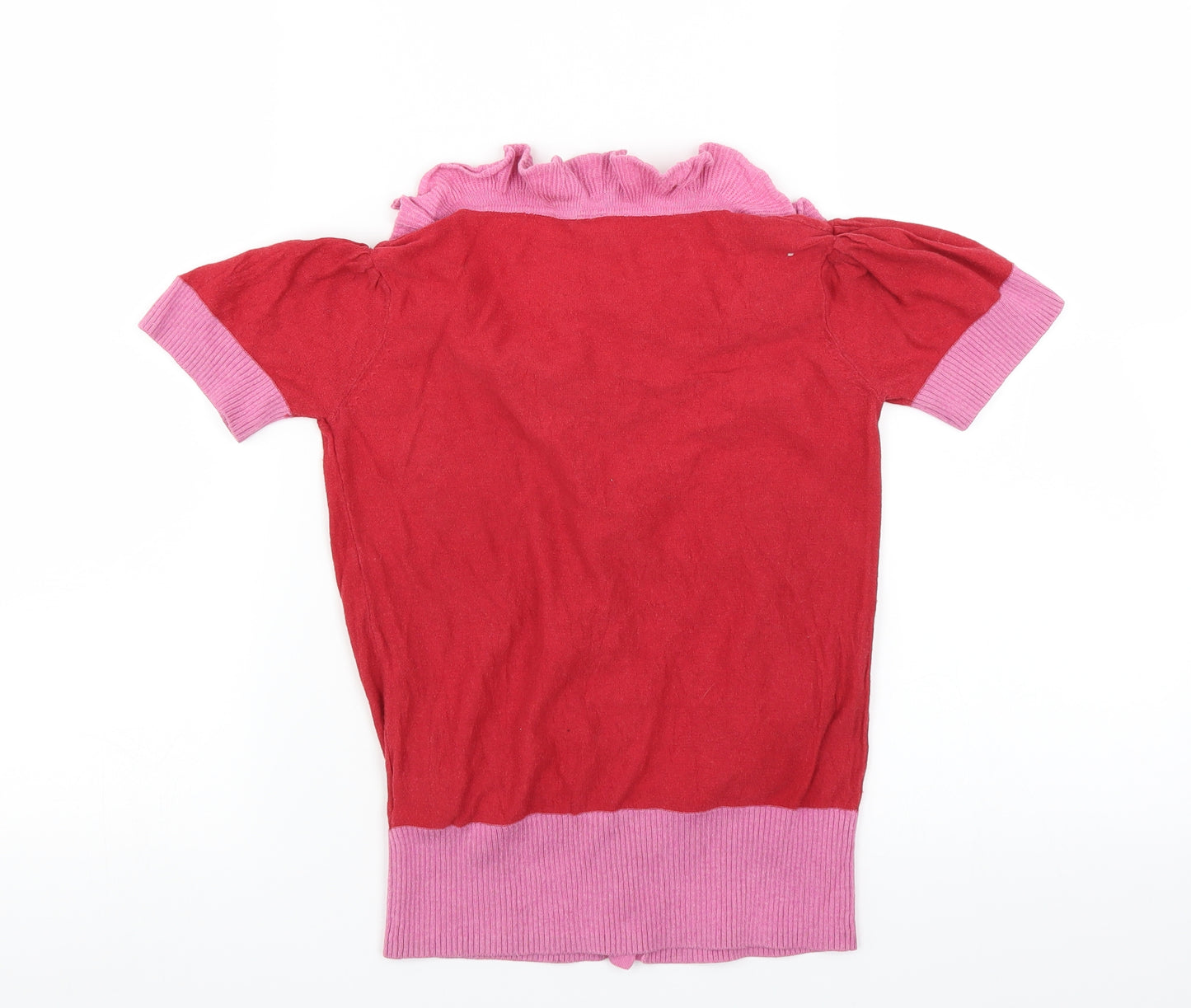 Topshop Womens Red   Cardigan Jumper Size 8