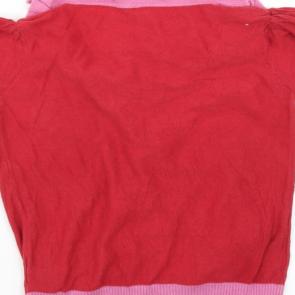 Topshop Womens Red   Cardigan Jumper Size 8