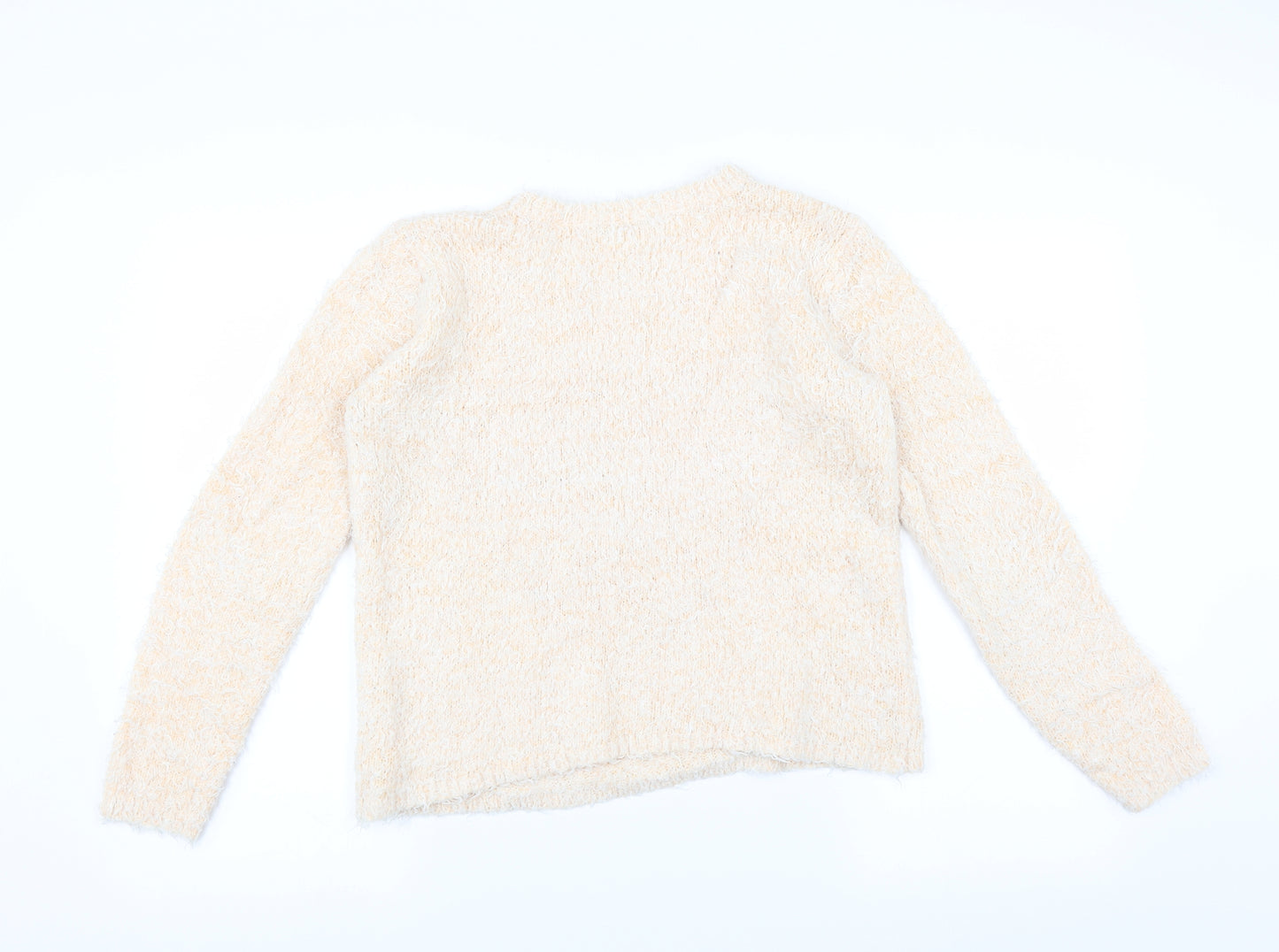 Dorothy Perkins Womens Pink   Pullover Jumper Size 14  - heart fluffy