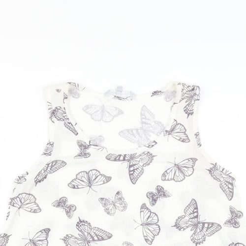 Red Herring Womens White   Pullover Jumper Size 16  - Butterflies