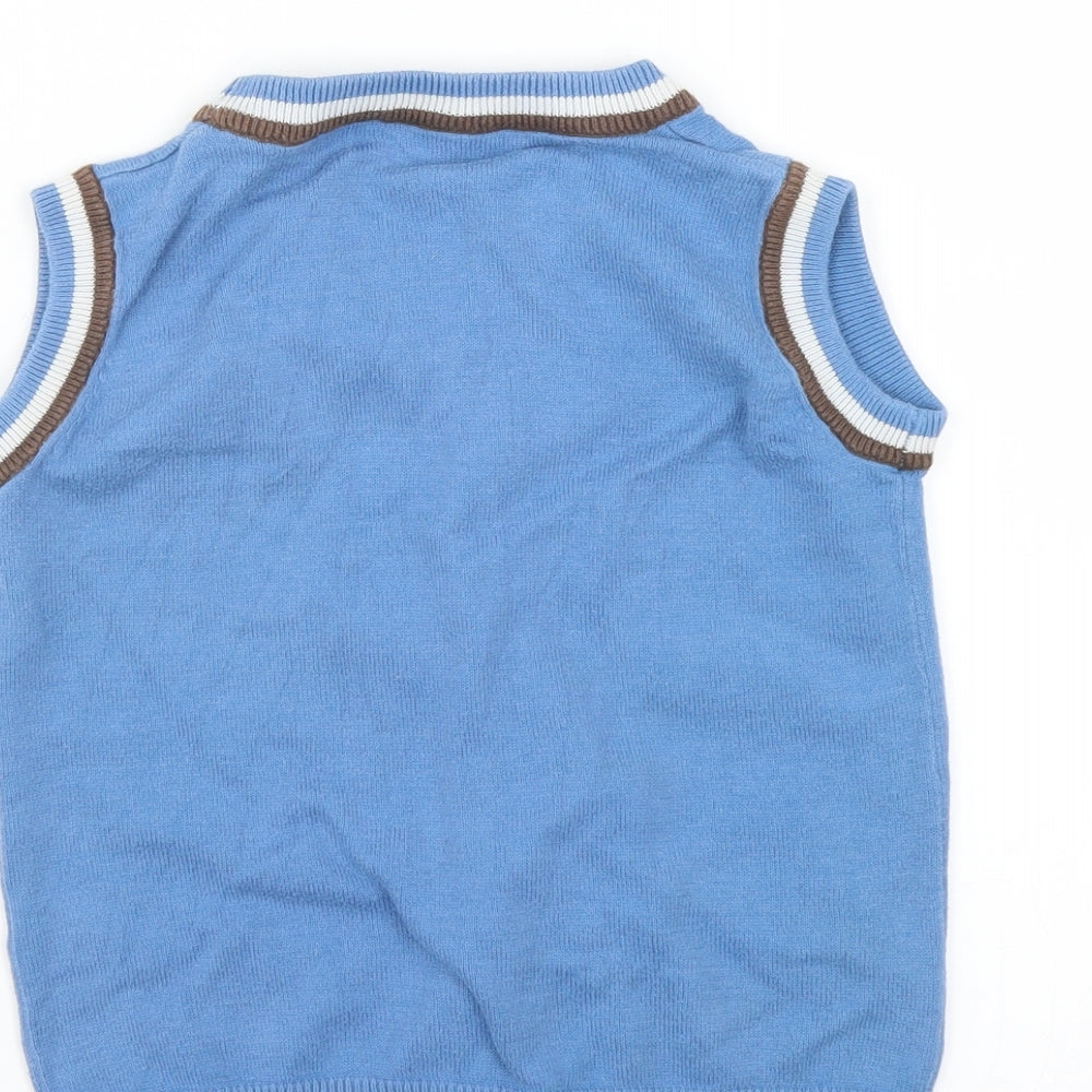 Rebel Boys Blue   Cardigan Jumper Size 3-4 Years