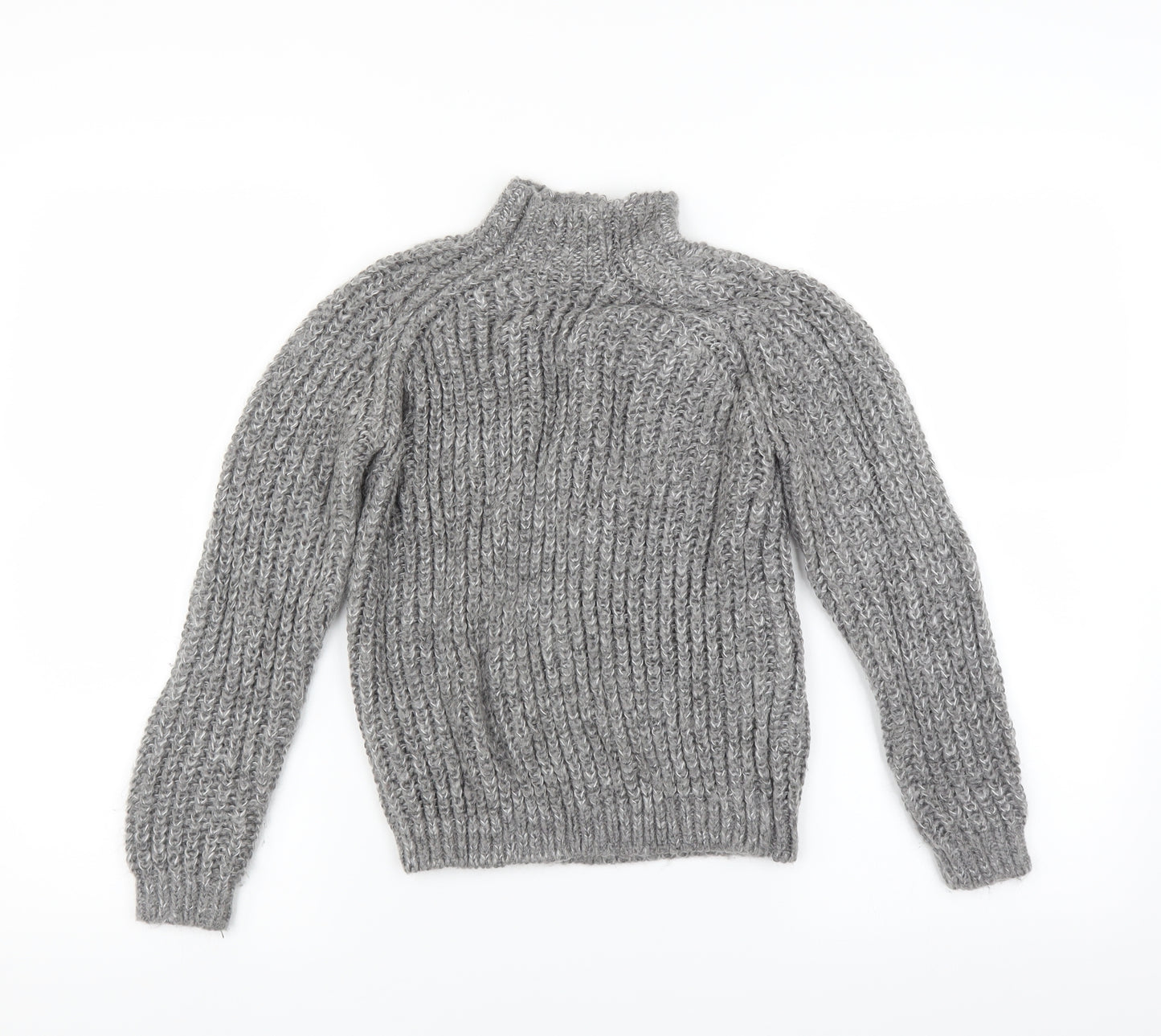 Marks and Spencer Girls Grey   Pullover Jumper Size 10-11 Years