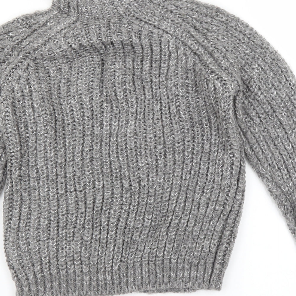 Marks and Spencer Girls Grey   Pullover Jumper Size 10-11 Years