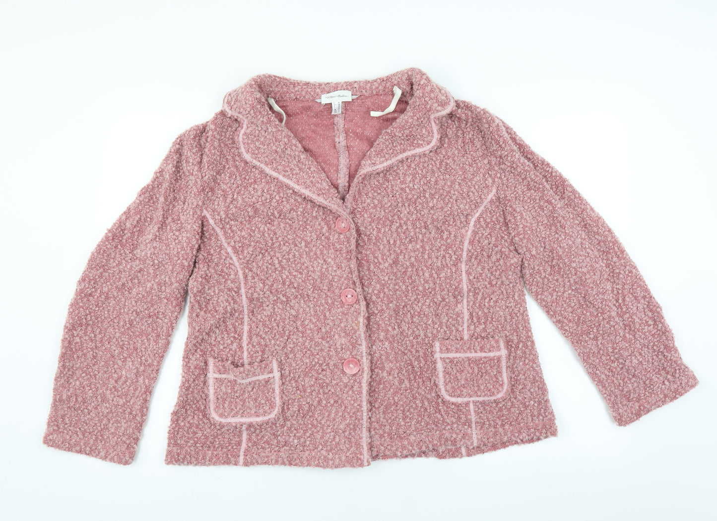 Peter Hahn Womens Pink   Cardigan Jumper Size 20  - fluffy