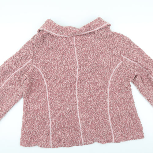 Peter Hahn Womens Pink   Cardigan Jumper Size 20  - fluffy
