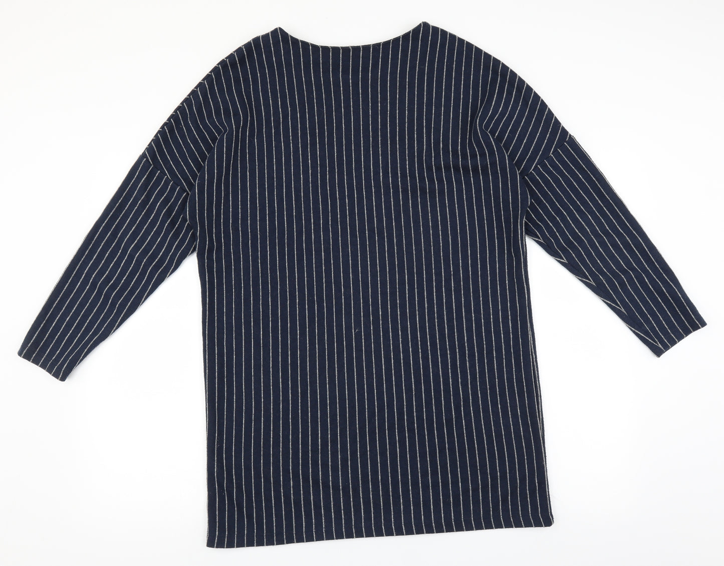 Zara Womens Blue Striped  Jumper Dress  Size M