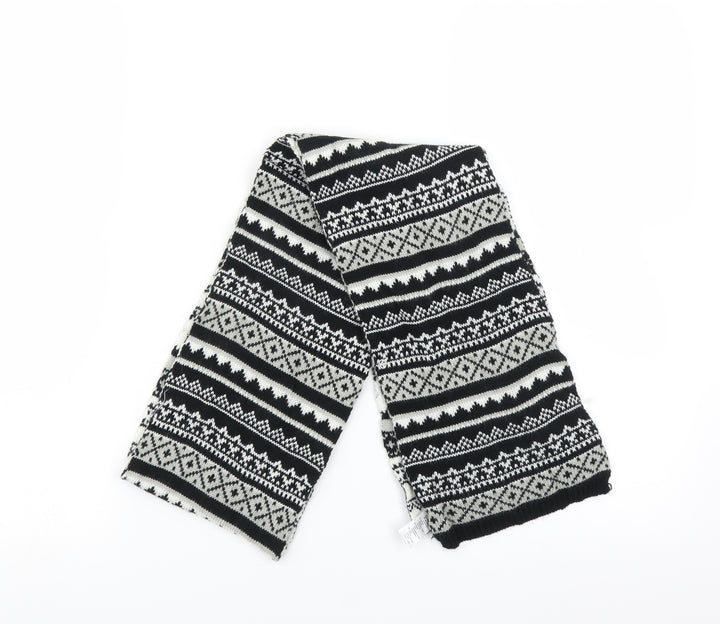 Goldigga Womens Black Geometric Scarf