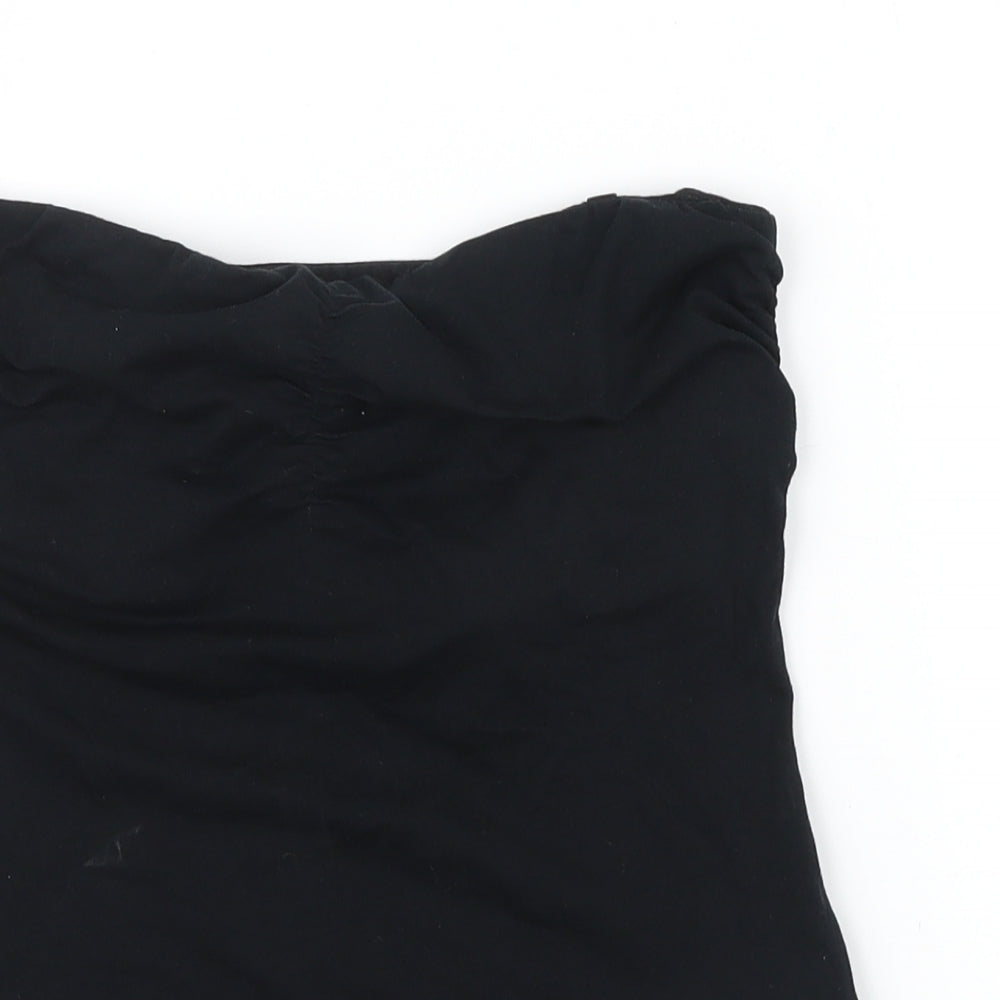 M&S Womens Black   Basic T-Shirt Size 12