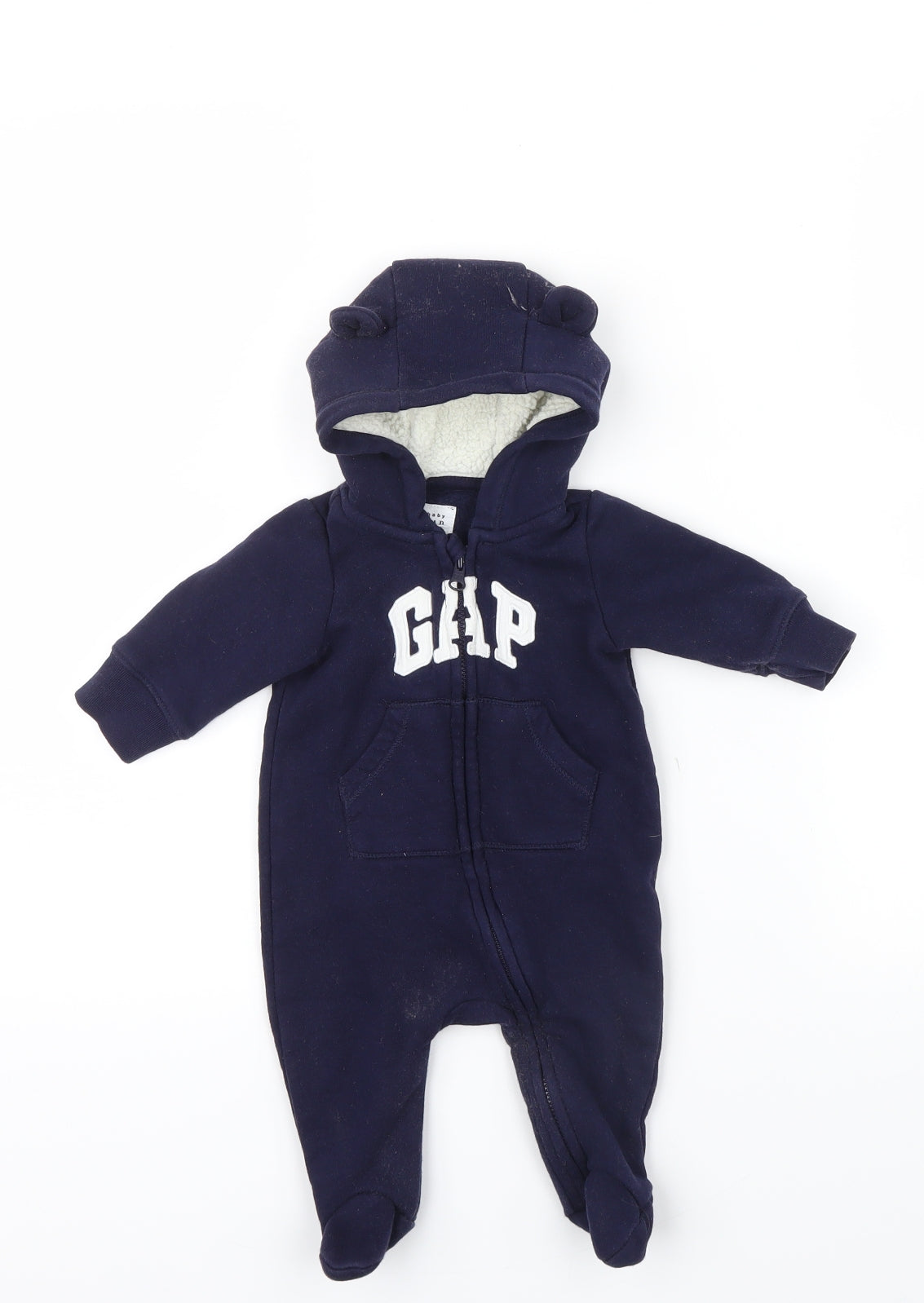 Gap  Blue   Romper One-Piece Size 0-3 Months  - Embroidered GAP LOGO