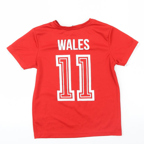 George Boys Red   Pullover T-Shirt Size 7-8 Years