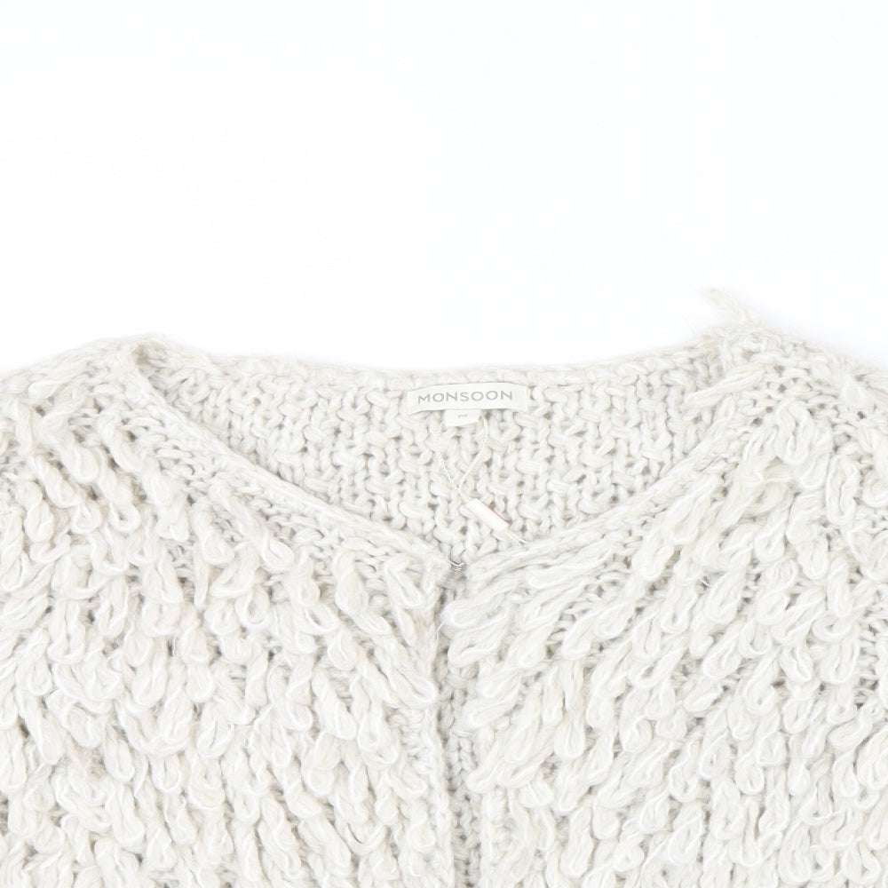 Monsoon Womens Beige   Cardigan Jumper Size M