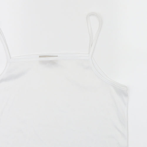 BASSINI Womens White   Camisole T-Shirt Size XL