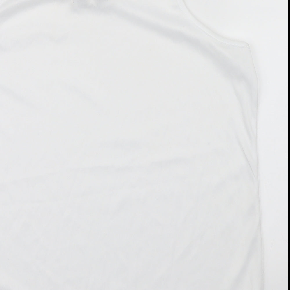 BASSINI Womens White   Camisole T-Shirt Size XL