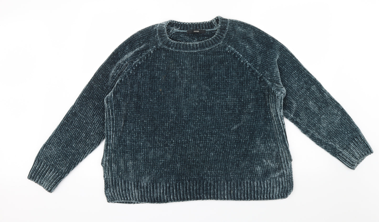 George Womens Green   Pullover Jumper Size 16
