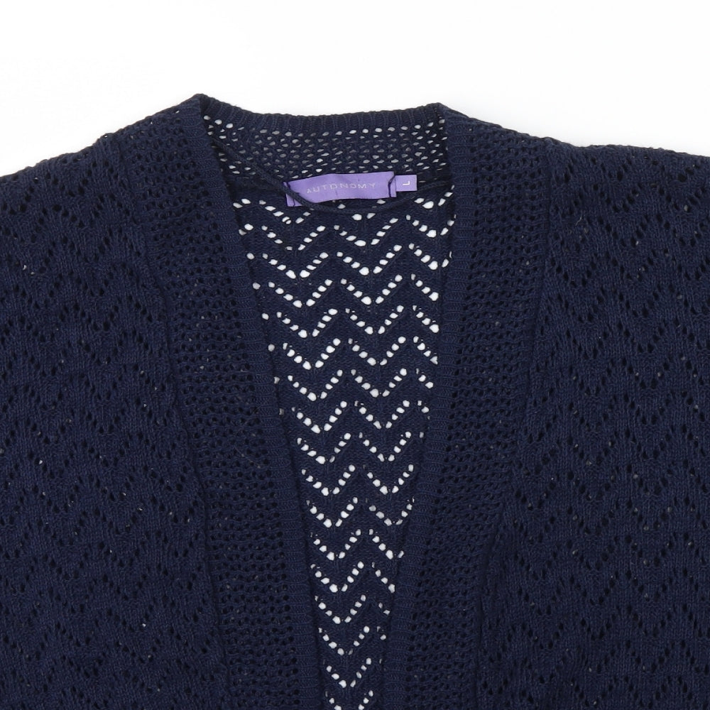 Autonomy Womens Blue   Cardigan Jumper Size L