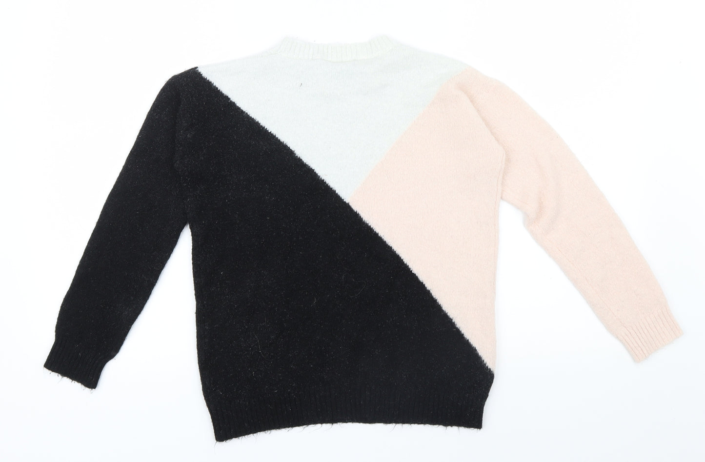 Select Womens Multicoloured Geometric  Pullover Jumper Size 10