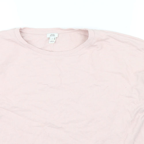 River Island Womens Pink   Pullover Jumper Size XS  - Rhinestone detail