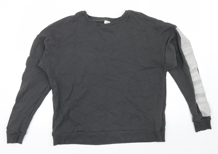 River Island Womens Grey   Pullover Jumper Size S  - Rhinestone detail