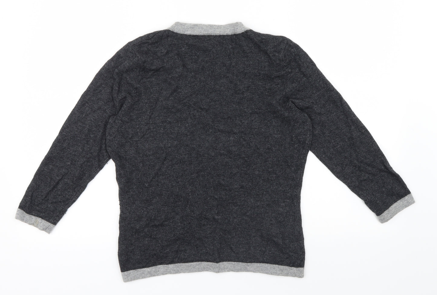 Precis Womens Grey   Pullover Jumper Size S  - pocket details on front