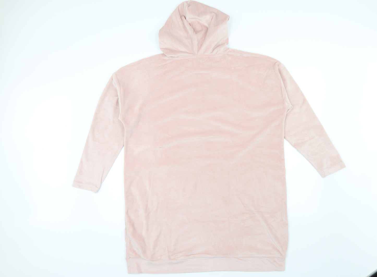 CALM WELLBEING Womens Pink   Pullover Jumper Size M  - Embroidered Hello Weekend