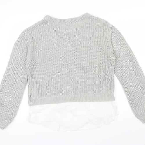 H&M Womens Grey   Pullover Jumper Size 12