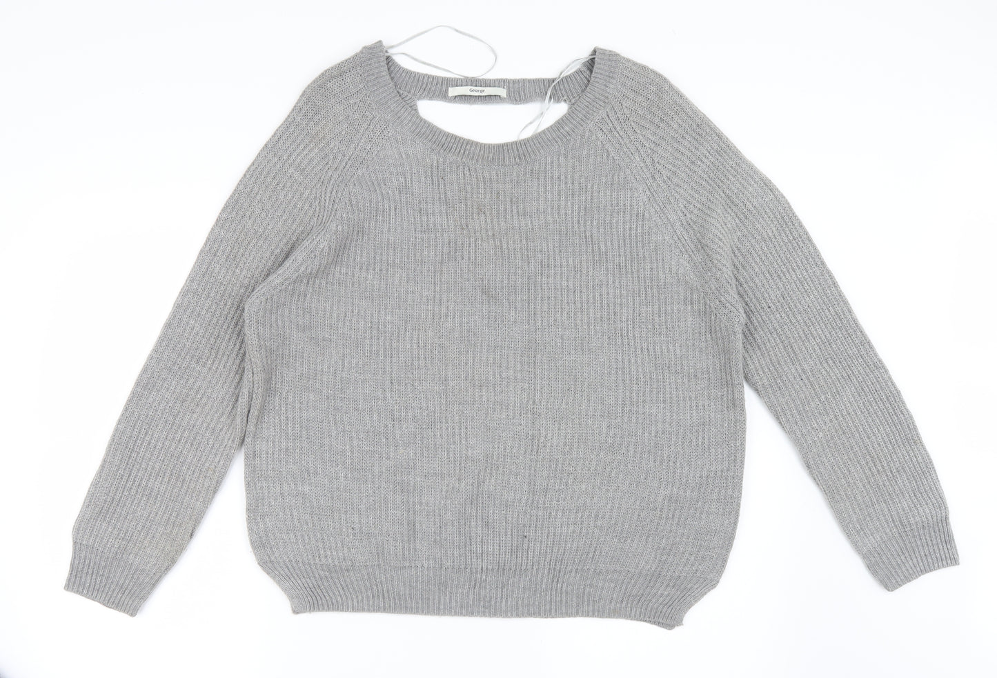 George Womens Grey   Pullover Jumper Size 12