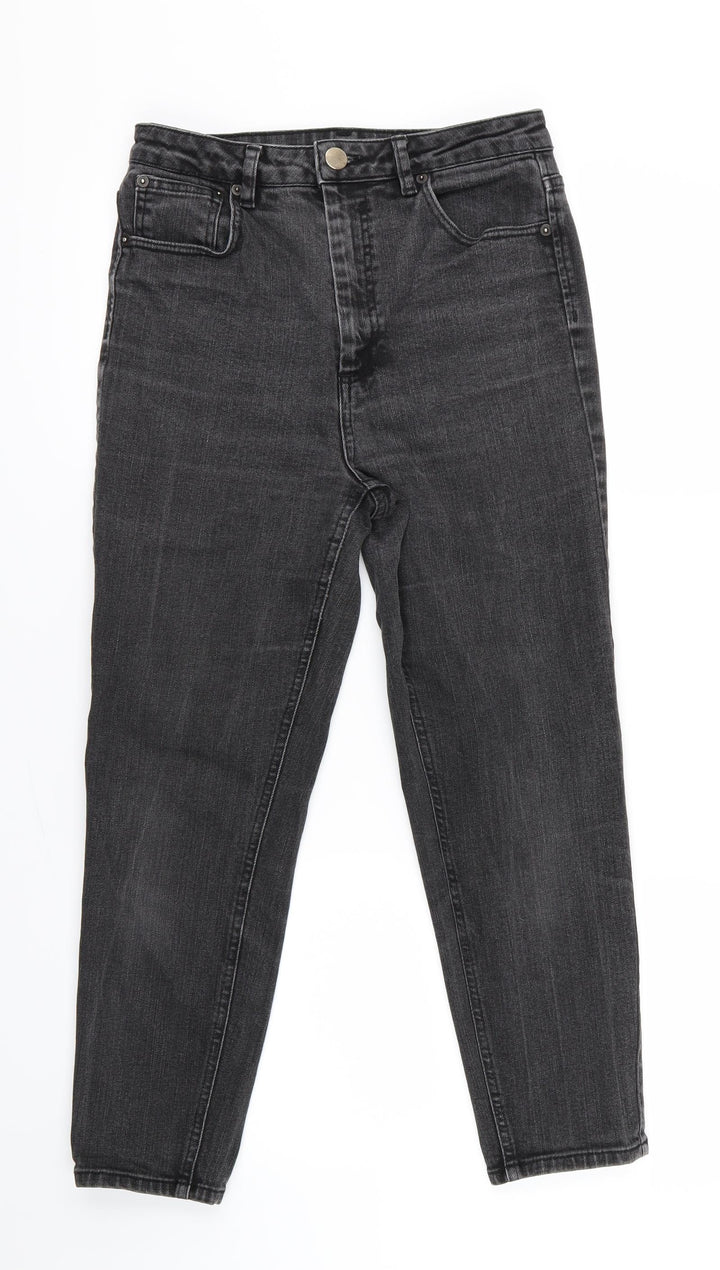 ASOS Womens Black Denim Straight Jeans Size 27 in L24.5 in