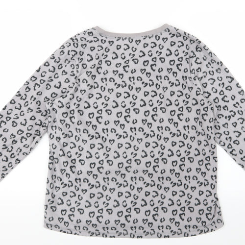 George Womens Grey Animal Print  Top Pyjama Top Size 12