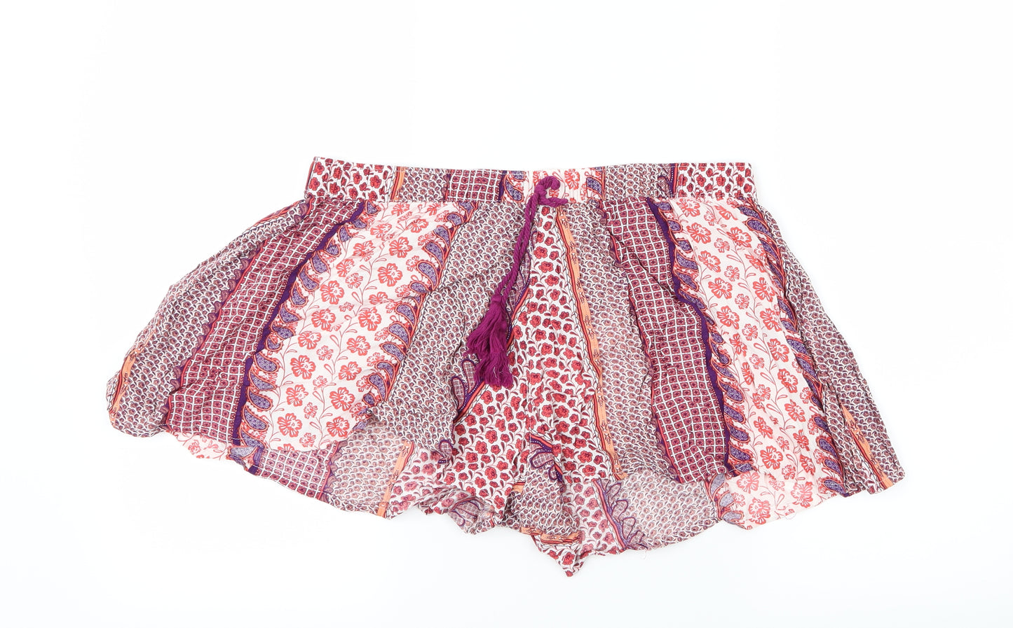 Tu  Womens Pink Geometric  Boyfriend Shorts Size 14