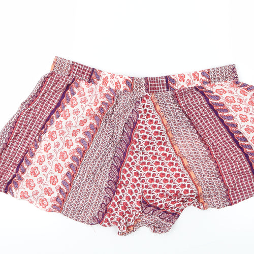Tu  Womens Pink Geometric  Boyfriend Shorts Size 14