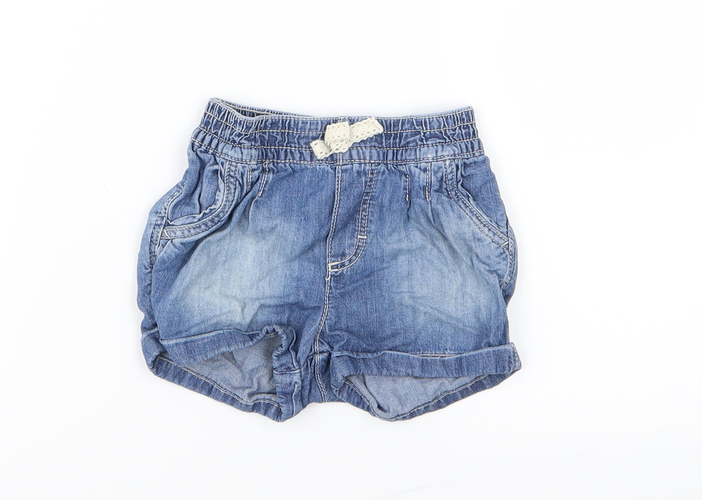 H&M Girls Blue   Cropped Jeans Size 12 Months