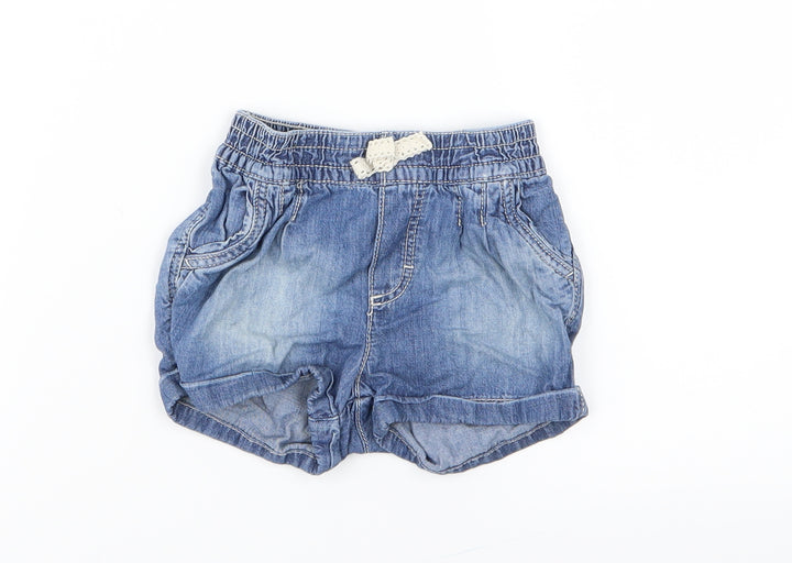 H&M Girls Blue   Cropped Jeans Size 12 Months