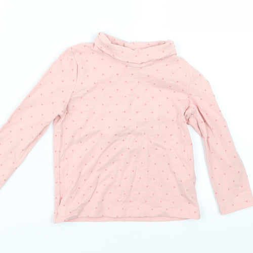 Primark Girls Pink Geometric  Basic T-Shirt Size 18-24 Months  - Heart print
