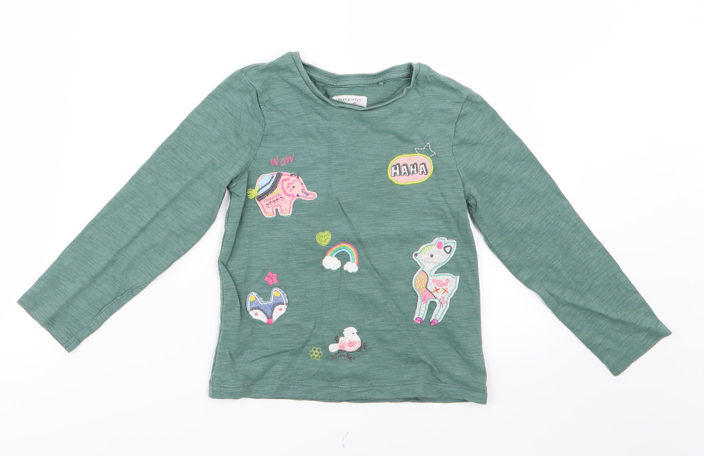 NEXT Girls Green   Basic T-Shirt Size 4-5 Years