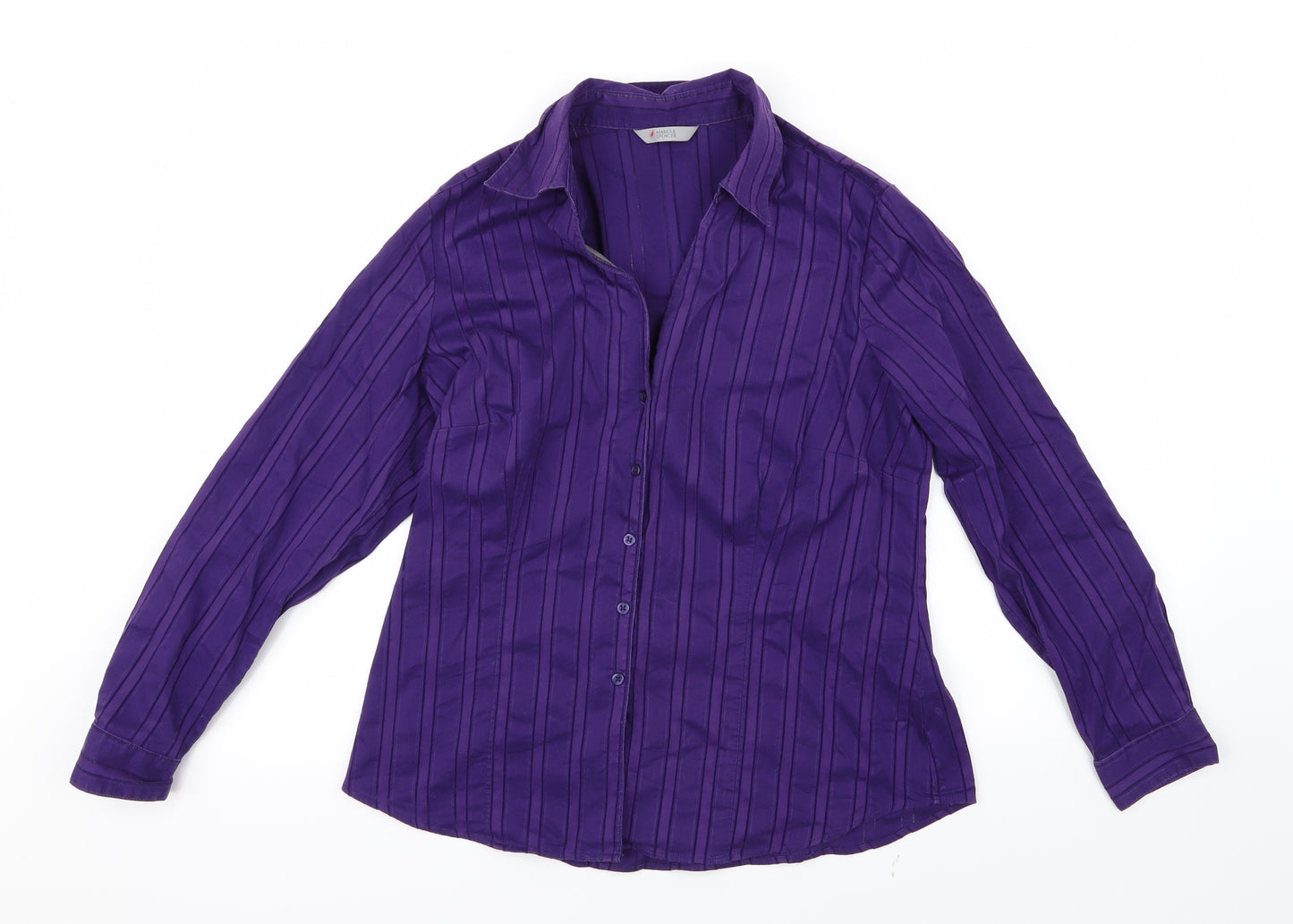 Marks and Spencer Womens Purple   Basic Blouse Size 16