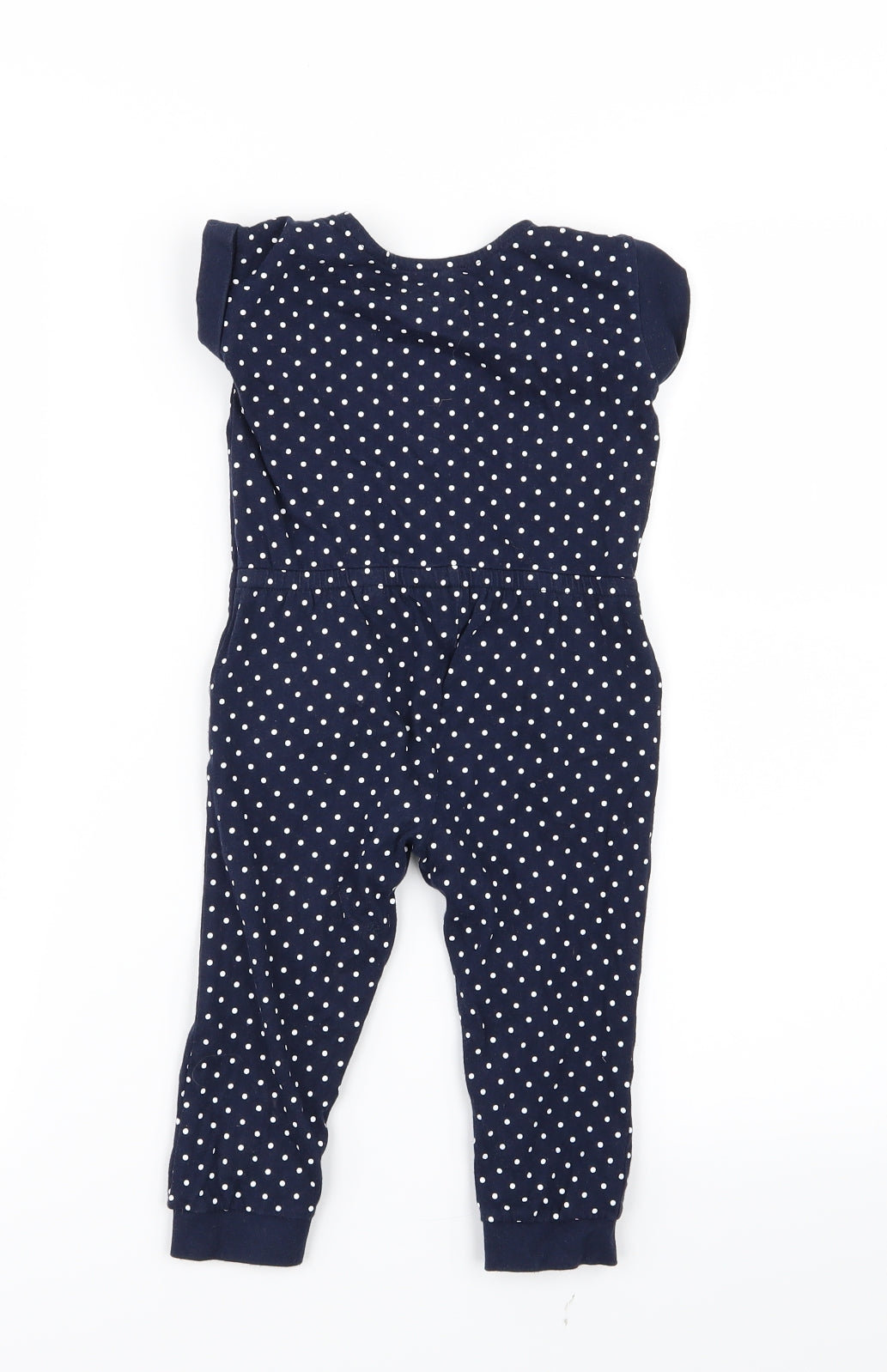Young Dimension Girls Blue Polka Dot  Jumpsuit Outfit/Set Size 18-24 Months