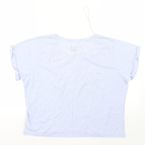 F&F Womens Blue Geometric  Top Pyjama Top Size 12