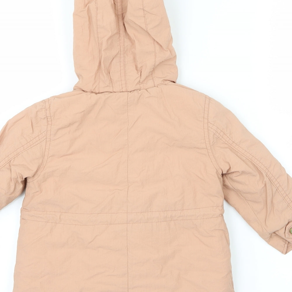 Zara Girls Pink   Jacket Coat Size 12-18 Months