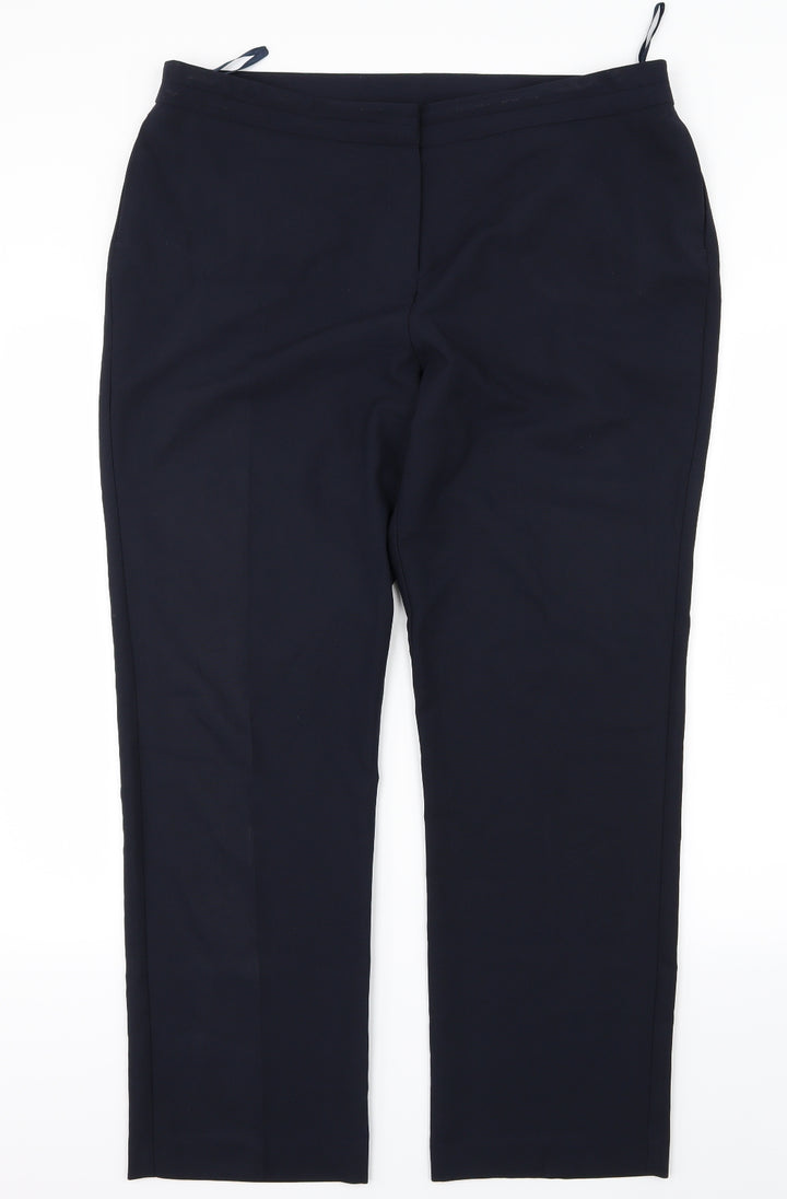 Bonmarché Womens Blue Trousers Size 16 L28 in