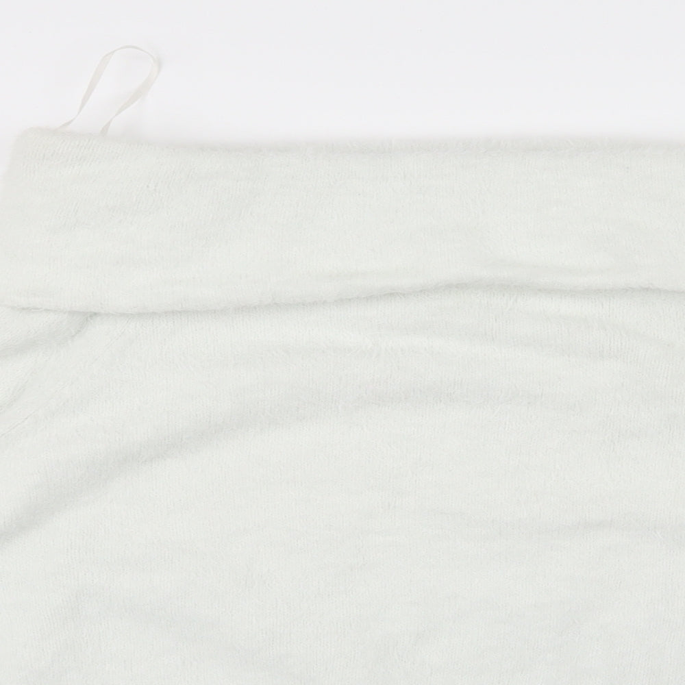 H&M Womens White  Knit Pullover Jumper Size S