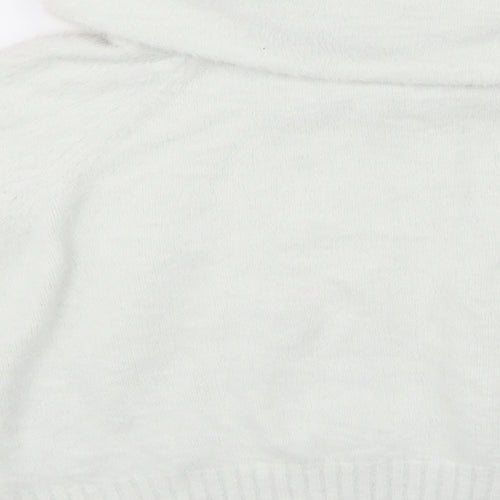 H&M Womens White  Knit Pullover Jumper Size S