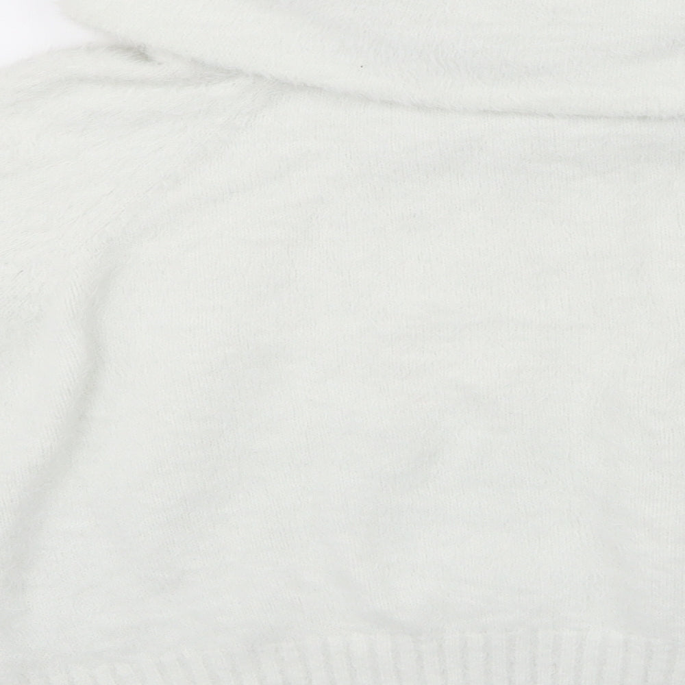H&M Womens White  Knit Pullover Jumper Size S
